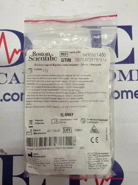 M00561450 Boston Scientific Electrosurgical Bipolar Cable Adaptor/generator 22mm Reusable