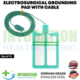 Gbs-db1031ac Intubation Health Care Electrosurgical Grounding Pads With Pre Attached Cable Bipolar Rem Plug Esu