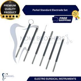 Nomi Brothers 158-175 Parkell Standard Electrode Set 6pc 1/16 Shaft Reusable Dental Electrosurge