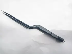 Acbf-022 Orthovance Black Reusable Non-stick Bayonet Bipolar Forceps 8 Inch New Design Model
