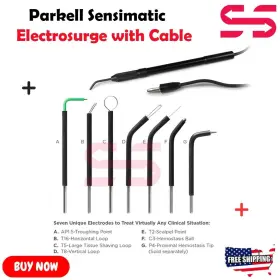 Ss-101 Parkell Sensimatic Electrosurge 700 Se Tips-electrosurgical Pencils With Cable