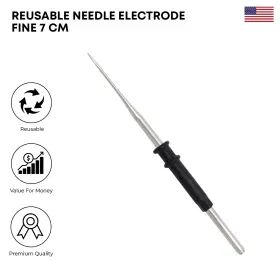 Sm02eu-2008 Stellmacher Instruments Inc Needle Electrode Fine 7 Cm Stainless Steel Ent Electrosurgical