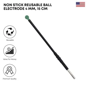 Sm02eu-2046 Stellmacher Instruments Inc Non-stick Reusable Ball Electrode 4mm 15 Cm Electrosurgical
