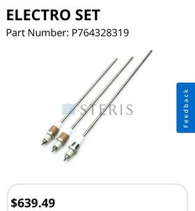 Steris P764328319 Warrick Series Electrosurgical Blade Electrode Set