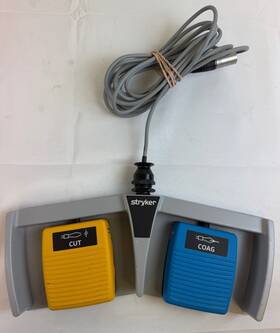 Stryker 6700-313-002 Footswitch F/ Bipolar Generator Cut / Coag Dual Foot Pedal