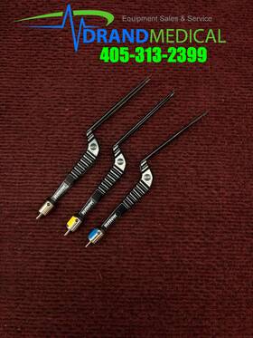 Stryker 6730-190-004 Lot Of 3 Sliverglide Pro Series 0.4mm Tip Bipolar Forceps