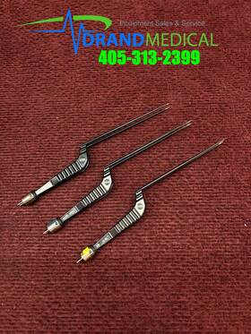 Stryker 6730-220-004 Lot Of 3 Sliverglide Pro Series 0.4mm Tip Bipolar Forceps